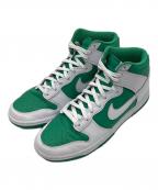 NIKEナイキ）の古着「DUNK HI RETRO BTTYS」｜ホワイト×グリーン