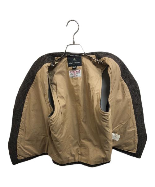 NIGEL CABOURN（ナイジェルケーボン）NIGEL CABOURN (ナイジェルケーボン) Harris Tweed (ハリスツイード) MALLORY VEST ブラウン サイズ:46の古着・服飾アイテム