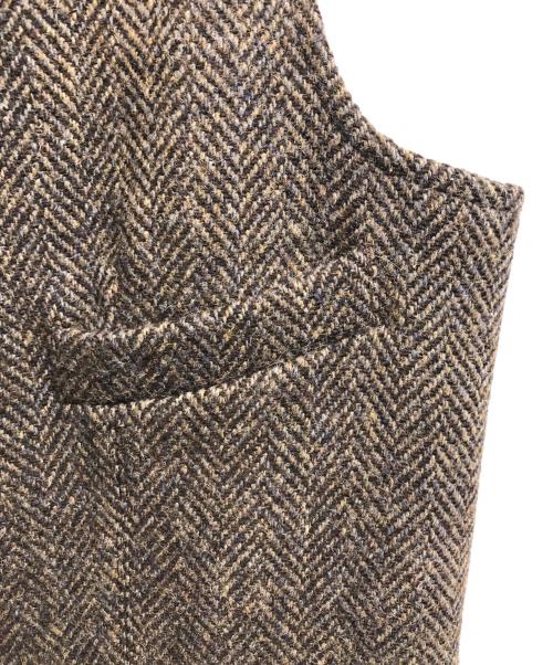 NIGEL CABOURN（ナイジェルケーボン）NIGEL CABOURN (ナイジェルケーボン) Harris Tweed (ハリスツイード) MALLORY VEST ブラウン サイズ:46の古着・服飾アイテム