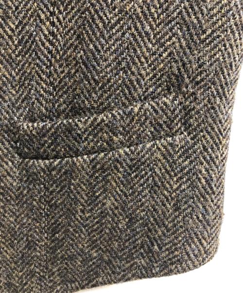 NIGEL CABOURN（ナイジェルケーボン）NIGEL CABOURN (ナイジェルケーボン) Harris Tweed (ハリスツイード) MALLORY VEST ブラウン サイズ:46の古着・服飾アイテム