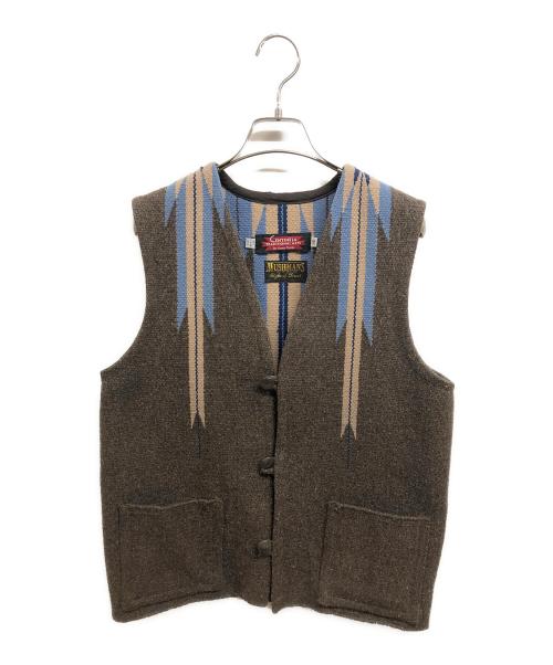 CENTINELA（センチネラ）CENTINELA (センチネラ) MUSHMANS (マッシュマンズ) CHIMAYO VEST ブラウン サイズ:36の古着・服飾アイテム