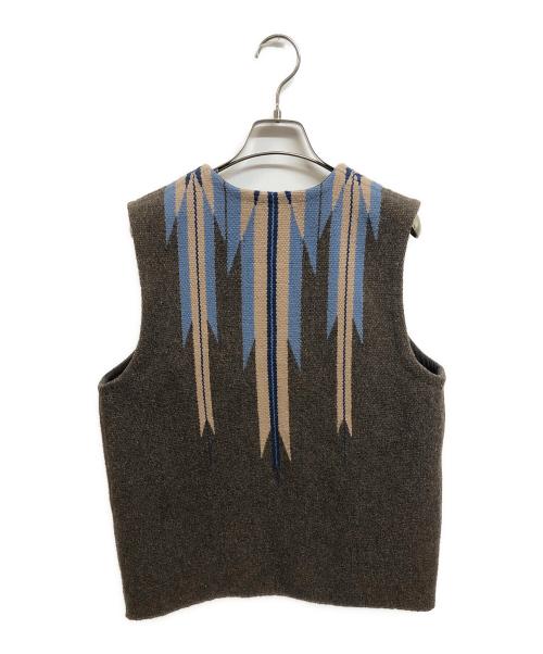 CENTINELA（センチネラ）CENTINELA (センチネラ) MUSHMANS (マッシュマンズ) CHIMAYO VEST ブラウン サイズ:36の古着・服飾アイテム