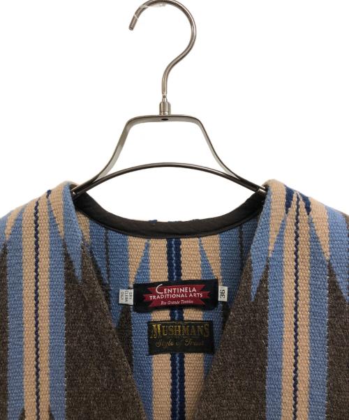 CENTINELA（センチネラ）CENTINELA (センチネラ) MUSHMANS (マッシュマンズ) CHIMAYO VEST ブラウン サイズ:36の古着・服飾アイテム