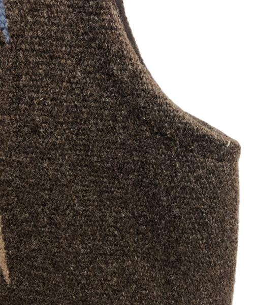 CENTINELA（センチネラ）CENTINELA (センチネラ) MUSHMANS (マッシュマンズ) CHIMAYO VEST ブラウン サイズ:36の古着・服飾アイテム