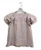 Apuweiser-richeアプワイザーリッシェ）の古着「ランダムフリルスリーブブラウス」｜ピンク