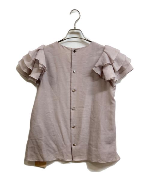 Apuweiser-riche（アプワイザーリッシェ）Apuweiser-riche (アプワイザーリッシェ) ランダムフリルスリーブブラウス ピンク サイズ:2 未使用品の古着・服飾アイテム