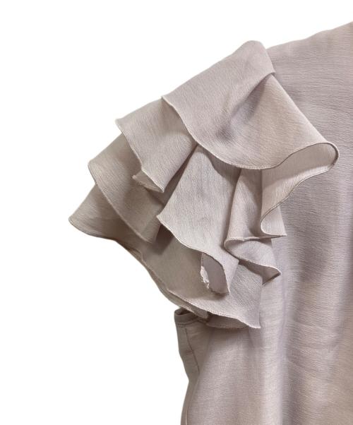 Apuweiser-riche（アプワイザーリッシェ）Apuweiser-riche (アプワイザーリッシェ) ランダムフリルスリーブブラウス ピンク サイズ:2 未使用品の古着・服飾アイテム