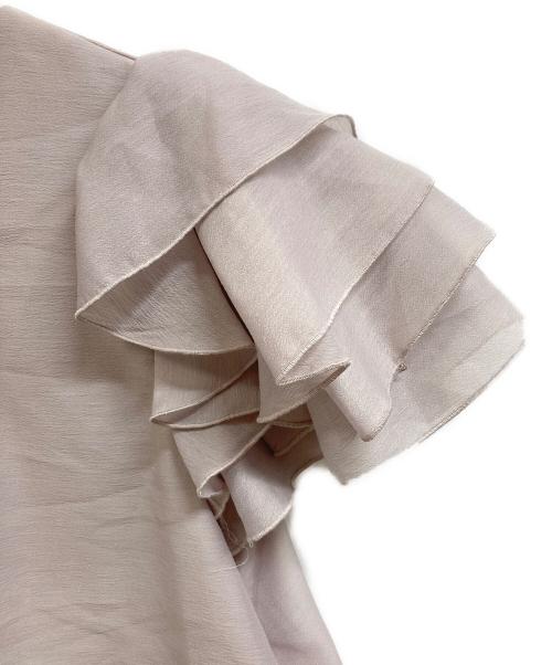 Apuweiser-riche（アプワイザーリッシェ）Apuweiser-riche (アプワイザーリッシェ) ランダムフリルスリーブブラウス ピンク サイズ:2 未使用品の古着・服飾アイテム