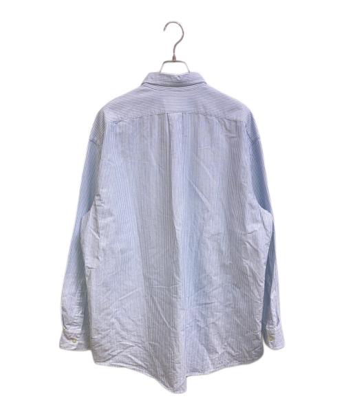 POLO RALPH LAUREN（ポロ・ラルフローレン）POLO RALPH LAUREN (ポロ・ラルフローレン) BIGBDPKPPHS-LONG SLEEVE-SPORT SHIRT OXFORD ブルー×ホワイト サイズ:Lの古着・服飾アイテム