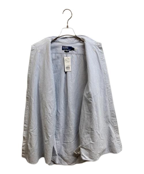 POLO RALPH LAUREN（ポロ・ラルフローレン）POLO RALPH LAUREN (ポロ・ラルフローレン) BIGBDPKPPHS-LONG SLEEVE-SPORT SHIRT OXFORD ブルー×ホワイト サイズ:Lの古着・服飾アイテム