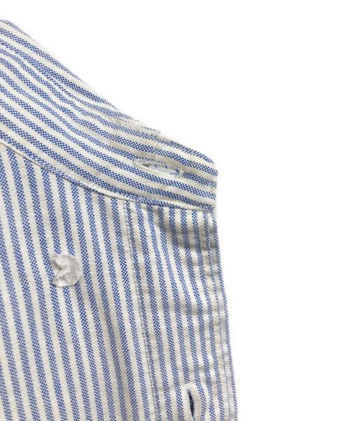 POLO RALPH LAUREN（ポロ・ラルフローレン）POLO RALPH LAUREN (ポロ・ラルフローレン) BIGBDPKPPHS-LONG SLEEVE-SPORT SHIRT OXFORD ブルー×ホワイト サイズ:Lの古着・服飾アイテム