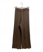 Plageプラージュ）の古着「CASH TOUCH flare パンツ」｜ブラウン