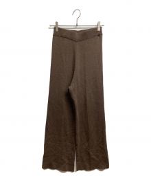 Plage（プラージュ）の古着「CASH TOUCH flare パンツ」｜ブラウン