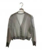 l’heritage martiniqueレリタージュ マルティニーク）の古着「シアーナイロンポリエステルカーディガン」｜グレー