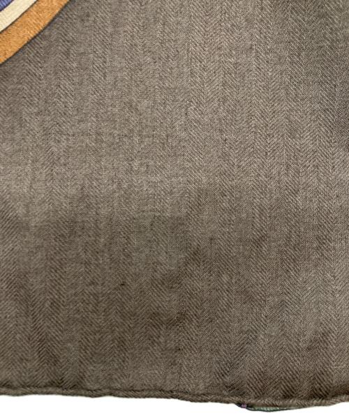 HERMES（エルメス）HERMES (エルメス) カレ140/カレジェアン ネイビー×オレンジの古着・服飾アイテム