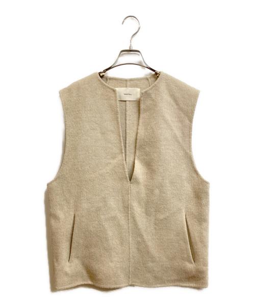 TODAYFUL（トゥデイフル）TODAYFUL (トゥデイフル) Keyneck Wool Vest ベージュ サイズ:Freeの古着・服飾アイテム