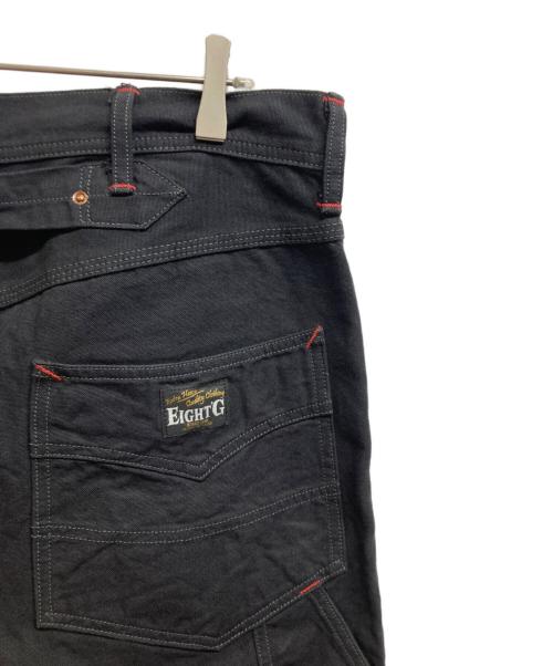 EIGHT G（エイトジー）EIGHT G (エイトジー) ダックダブルニーペインターパンツ ブラック サイズ:34の古着・服飾アイテム