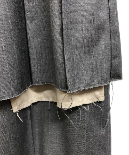 MAISON SPECIAL（メゾンスペシャル）MAISON SPECIAL (メゾンスペシャル) Box Pleated Skirt Pants グレー サイズ:38の古着・服飾アイテム