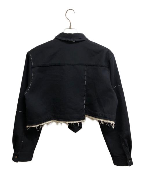 MAISON SPECIAL（メゾンスペシャル）MAISON SPECIAL (メゾンスペシャル) Hand Stitch With Tie Short Length Shirt ブラック サイズ:FREEの古着・服飾アイテム