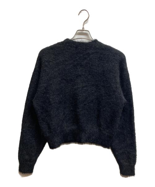 MAISON SPECIAL（メゾンスペシャル）MAISON SPECIAL (メゾンスペシャル) Shaggy Yarn Logo Knit ブラック サイズ:Freeの古着・服飾アイテム