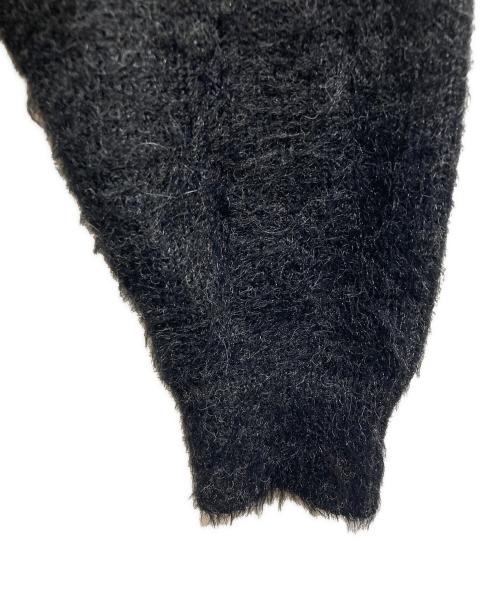 MAISON SPECIAL（メゾンスペシャル）MAISON SPECIAL (メゾンスペシャル) Shaggy Yarn Logo Knit ブラック サイズ:Freeの古着・服飾アイテム