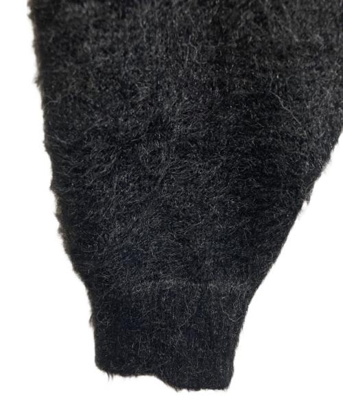 MAISON SPECIAL（メゾンスペシャル）MAISON SPECIAL (メゾンスペシャル) Shaggy Yarn Logo Knit ブラック サイズ:Freeの古着・服飾アイテム