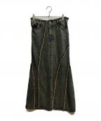 MAISON SPECIALメゾンスペシャル）の古着「Cellulose Denim Maxi Skirt」｜インディゴ