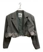 HeRIN.CYEヘリンドットサイ）の古着「Balloon short jacket」｜グレー