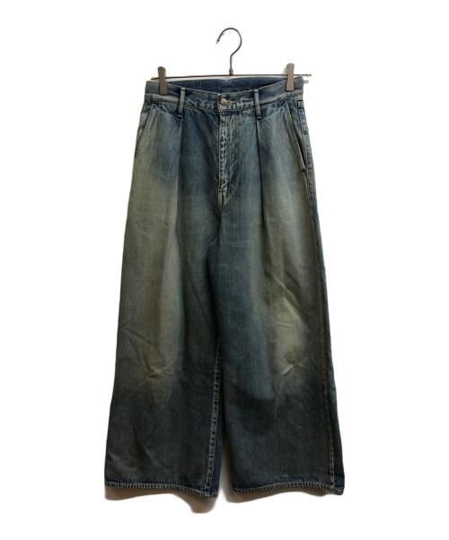 Graphpaper（グラフペーパー）Graphpaper (グラフペーパー) Selvage Denim Two Tuck Wide Pants インディゴ サイズ:00の古着・服飾アイテム