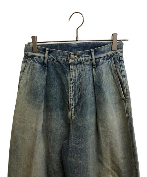 Graphpaper（グラフペーパー）Graphpaper (グラフペーパー) Selvage Denim Two Tuck Wide Pants インディゴ サイズ:00の古着・服飾アイテム