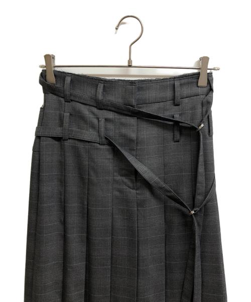 PRANK PROJECT（プランクプロジェクト）PRANK PROJECT (プランクプロジェクト) Front Pleats Skirt グレー サイズ:38の古着・服飾アイテム