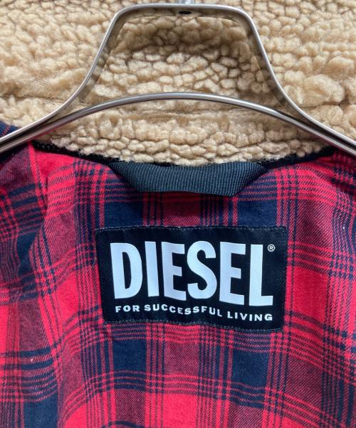 DIESEL（ディーゼル）DIESEL (ディーゼル) ボアジャケット ベージュ サイズ:Mの古着・服飾アイテム