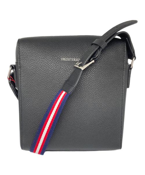 DRESSTERIOR（ドレステリア）DRESSTERIOR (ドレステリア) シュリンクレザー ショルダーバッグ ブラックの古着・服飾アイテム