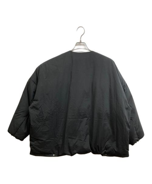 miffew（ミフュー）miffew (ミフュー) マイクロファイバーノーカラーオーバーダウンジャケット ブラック サイズ:2の古着・服飾アイテム