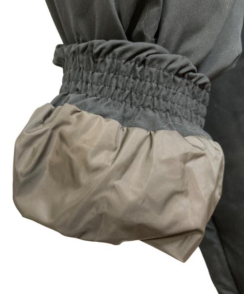 miffew（ミフュー）miffew (ミフュー) マイクロファイバーノーカラーオーバーダウンジャケット ブラック サイズ:2の古着・服飾アイテム