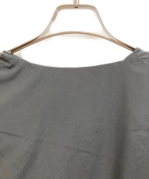 miffew（ミフュー）miffew (ミフュー) マイクロファイバーノーカラーオーバーダウンジャケット ブラック サイズ:2の古着・服飾アイテム