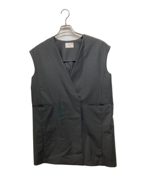 LE PHIL（ル フィル）LE PHIL (ル フィル) サマーウールジレ ブラック サイズ:FREEの古着・服飾アイテム