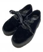 Dr.Martensドクターマーチン）の古着「HOLLY 厚底2ホールベロアシューズ」｜ブラック