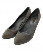 LOUIS VUITTONルイ ヴィトン）の古着「スウェードパンプス」｜グレー