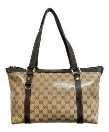 GUCCI（グッチ）の古着「GGクリスタル トートバッグ」｜ベージュ