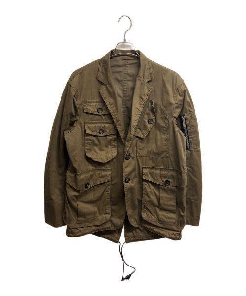 DSQUARED2（ディースクエアード）DSQUARED2 (ディースクエアード) モッズデザインジャケット カーキ サイズ:54の古着・服飾アイテム