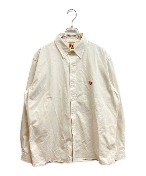HUMAN MADE（ヒューマンメイド）HUMAN MADE (ヒューマンメイド) OXFORD BD SHIRT アイボリー サイズ:XXLの古着・服飾アイテム