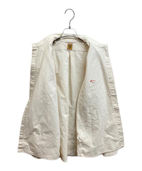 HUMAN MADE（ヒューマンメイド）HUMAN MADE (ヒューマンメイド) OXFORD BD SHIRT アイボリー サイズ:XXLの古着・服飾アイテム