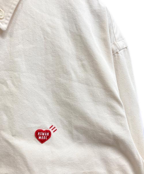 HUMAN MADE（ヒューマンメイド）HUMAN MADE (ヒューマンメイド) OXFORD BD SHIRT アイボリー サイズ:XXLの古着・服飾アイテム