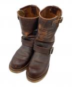 RED WINGレッドウィング）の古着「エンジニアブーツ」｜ブラウン