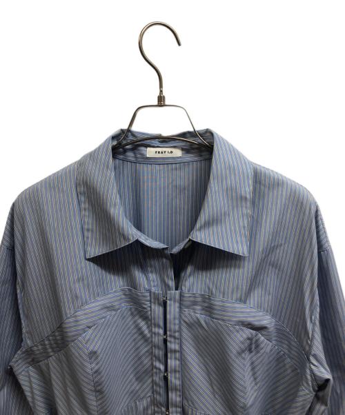 FRAY ID（フレイ アイディー）FRAY ID (フレイ アイディー) ビスチェコンビシャツワンピース ブルー サイズ:1の古着・服飾アイテム