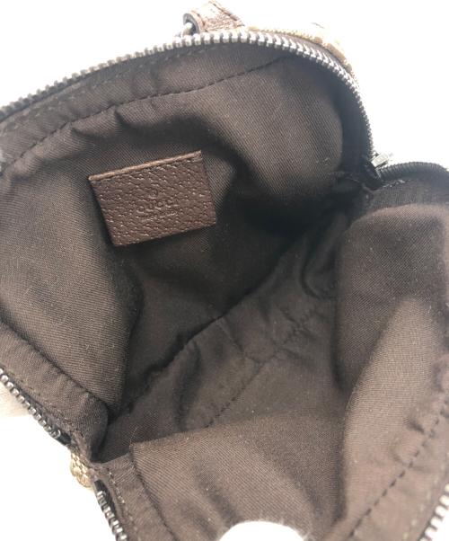 GUCCI（グッチ）GUCCI (グッチ) GGキャンバスミニショルダーバッグ ベージュ×ブラウンの古着・服飾アイテム