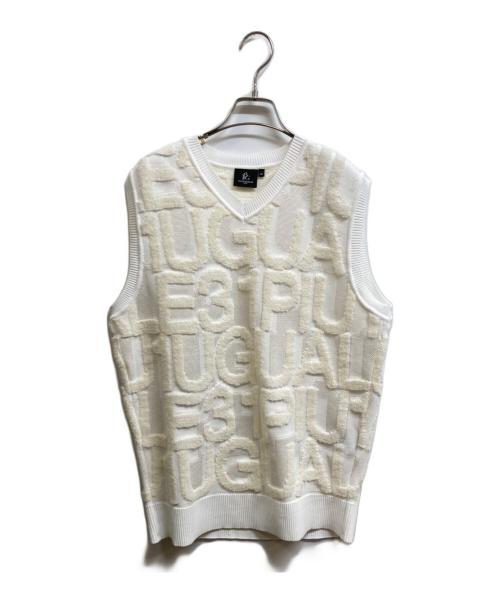 1piu1uguale3 GOLF（ウノ ピゥ ウノ ウグァーレ トレ ゴルフ）1piu1uguale3 GOLF (ウノ ピゥ ウノ ウグァーレ トレ ゴルフ) ニットベスト アイボリー サイズ: IVの古着・服飾アイテム