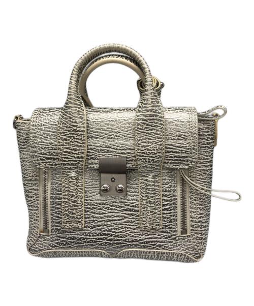 3.1 phillip lim（スリーワンフィリップリム）3.1 phillip lim (スリーワンフィリップリム) Pashli Mini Leather Bag グレーの古着・服飾アイテム