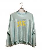 jiedaジエダ）の古着「FOOTBALL PLATING OVERSIZED T-SHIRT」｜ブルー